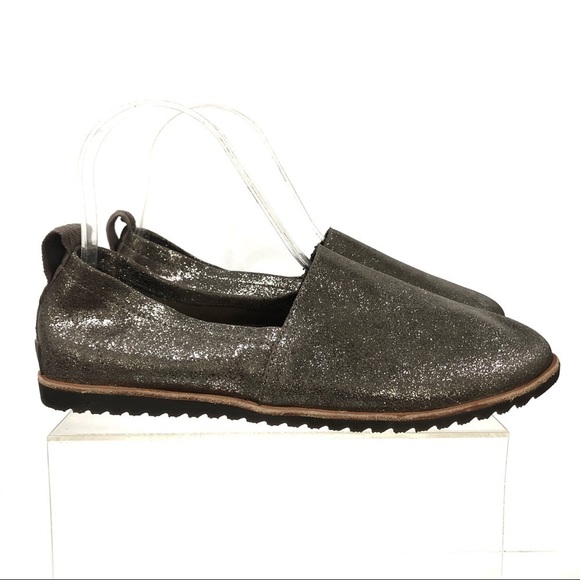 Sorel Shoes - Sorel Flat Shoes Ella Slip On Glitter Leather Casual Comfort Loafer Lightweight
